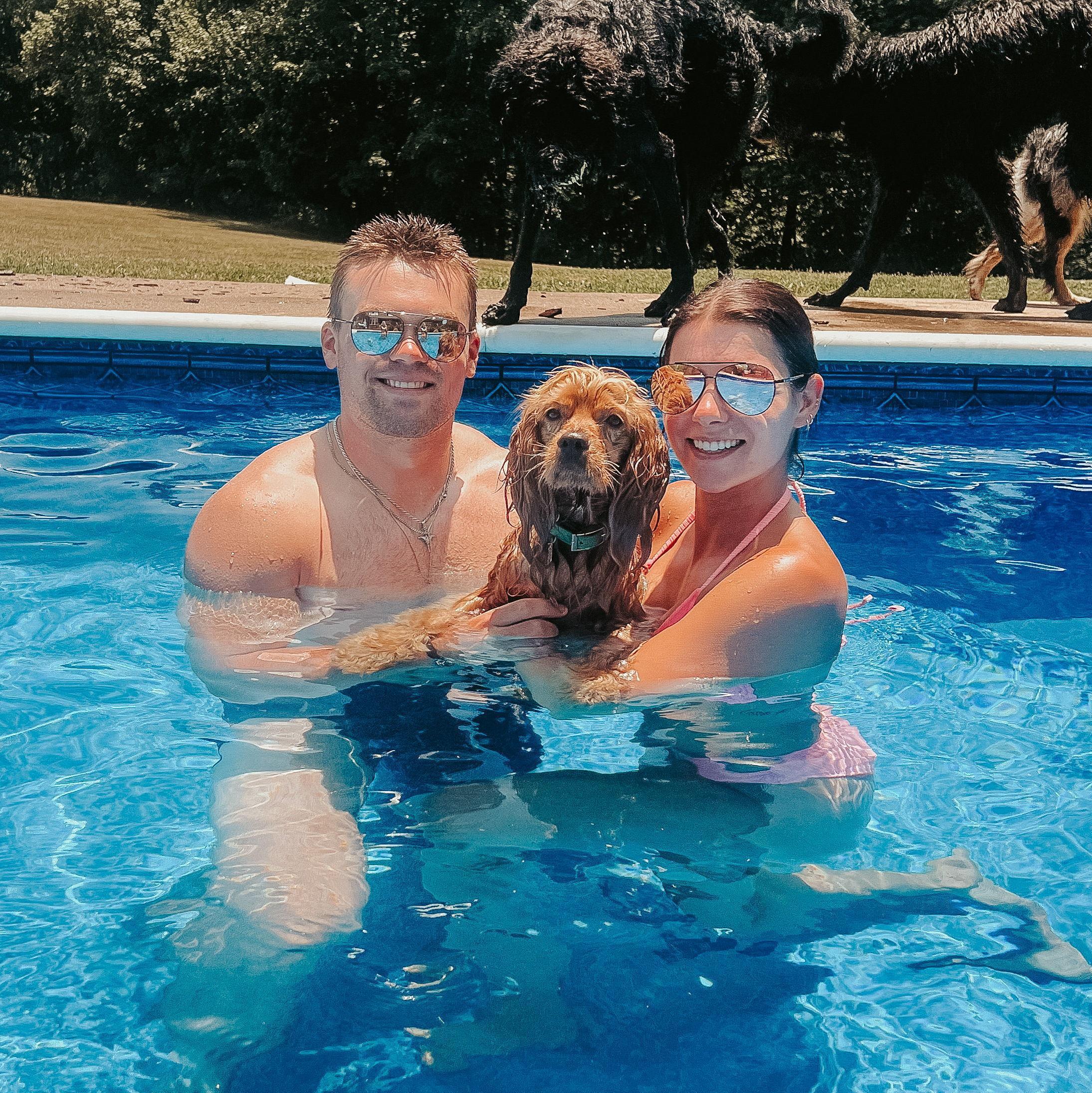 Our first 4th of July with Ranger! (The same night ranger ran away! Thankful for the 13 friends and family in town that helped us find him!)