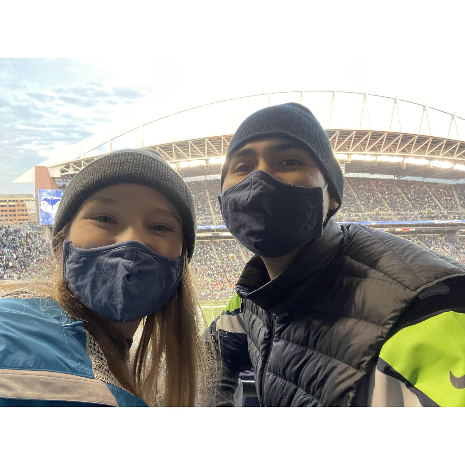 Seahawks! First NFL game.