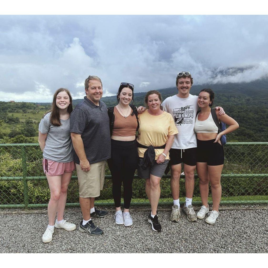 Austin's family in Costa Rica