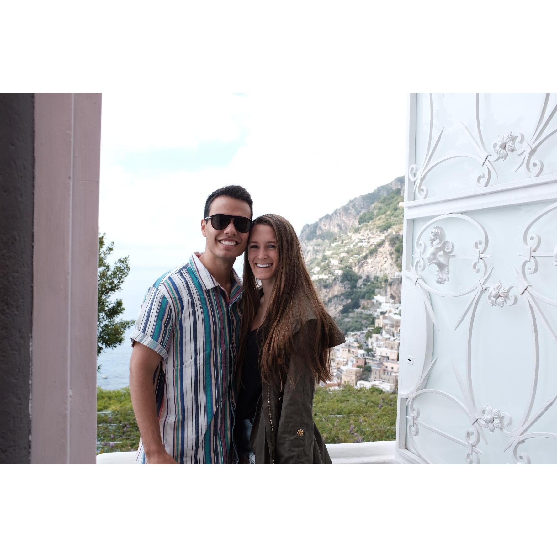Then to Positano, Italy! (I had no clue at this point still)