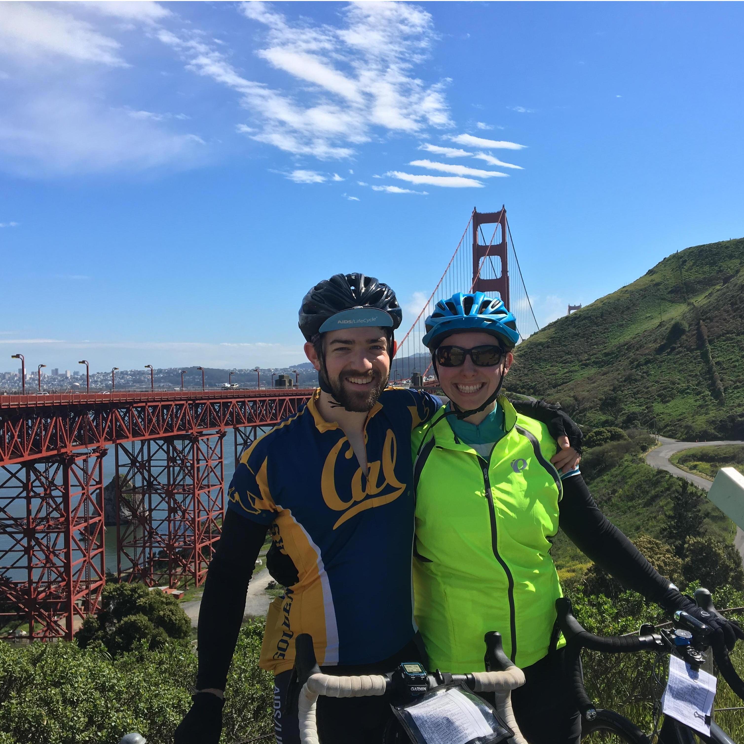 Another ALC training ride! Biked across the Golden Gate Bridge.