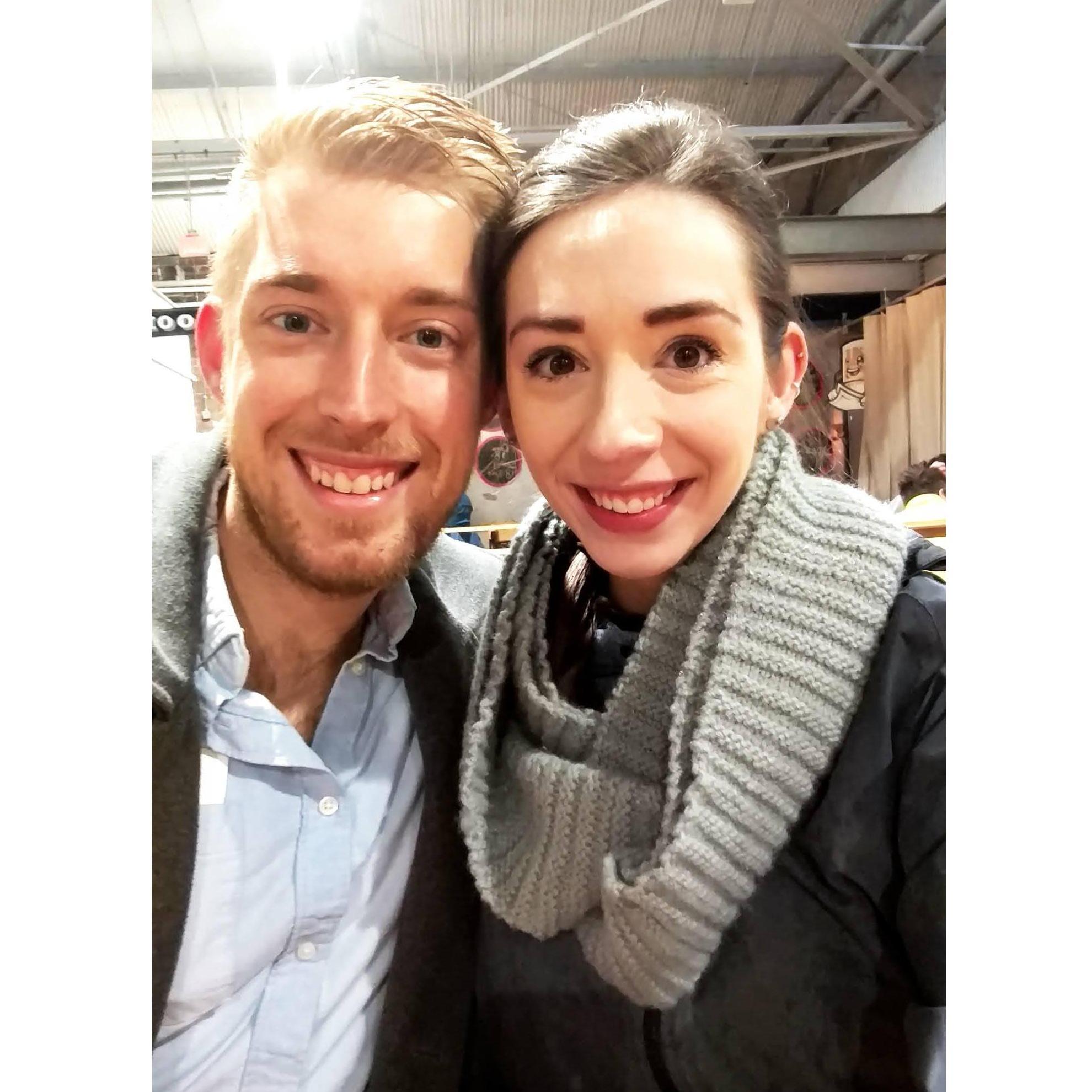 For Spencer's 26th birthday, Amanda planned an elaborate scavenger hunt for him across Atlanta. It just so happened to snow that day.