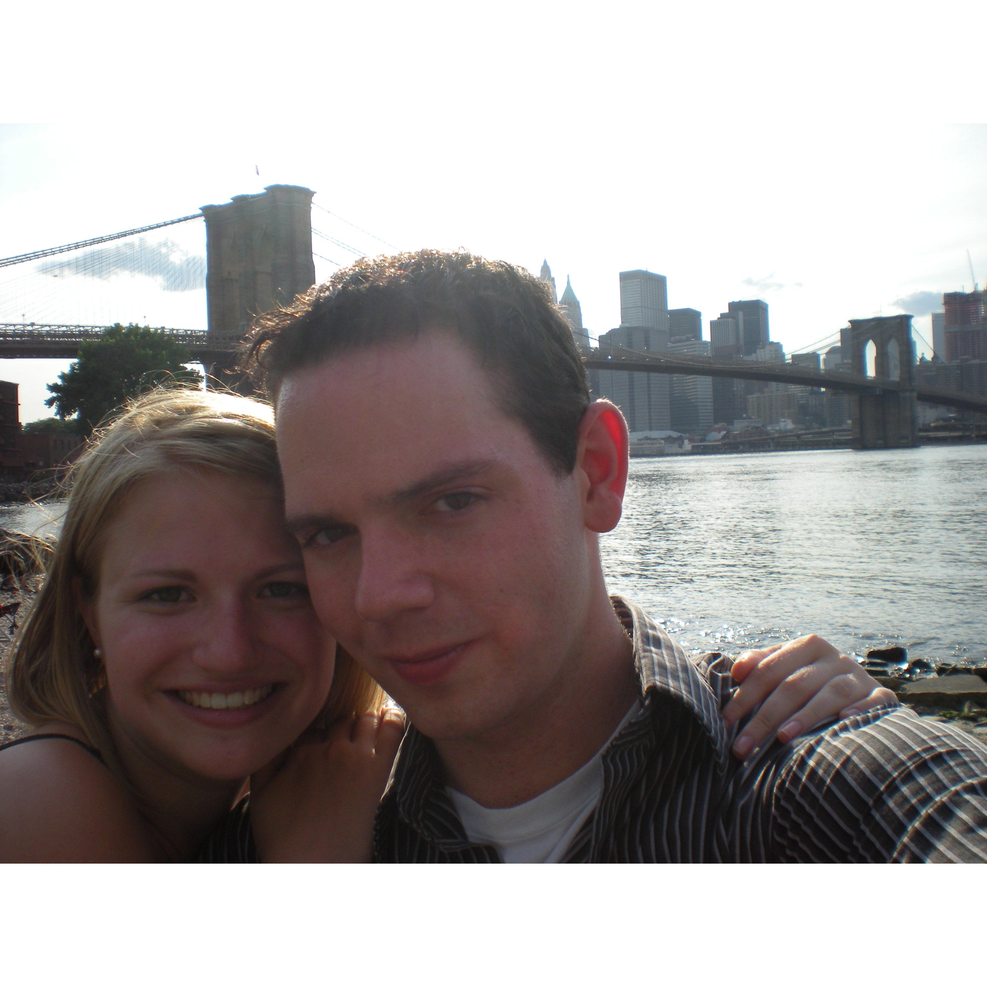 Our very first date - Summer of 2009 - Brooklyn Bridge