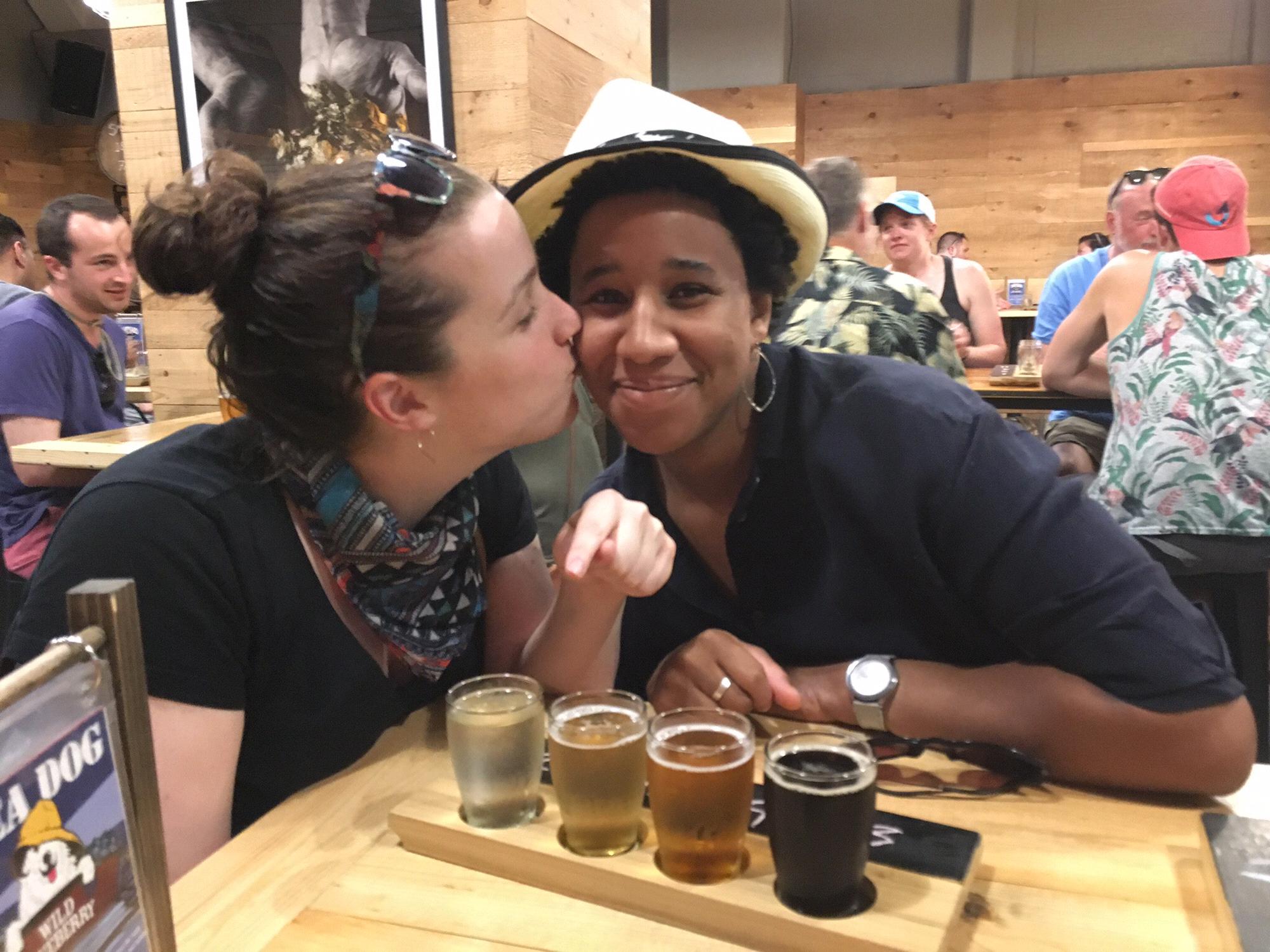 Experiencing Shipyard Brewery in Portland, Maine for the first time together!