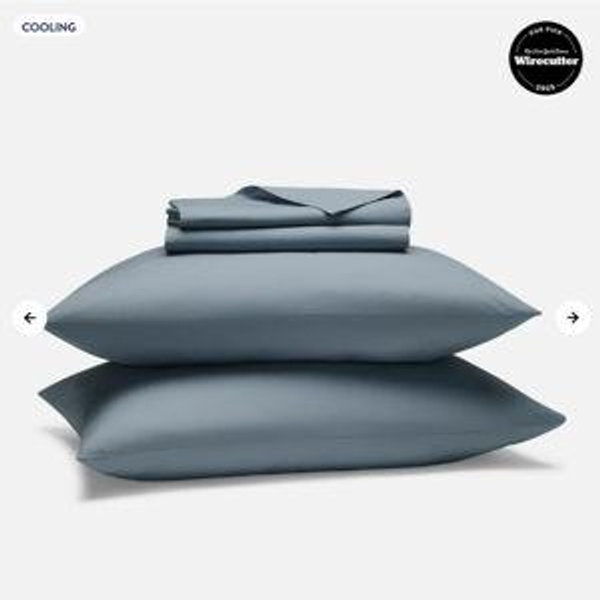 Classic Cotton Percale Core Queen Sheet Set, Storm