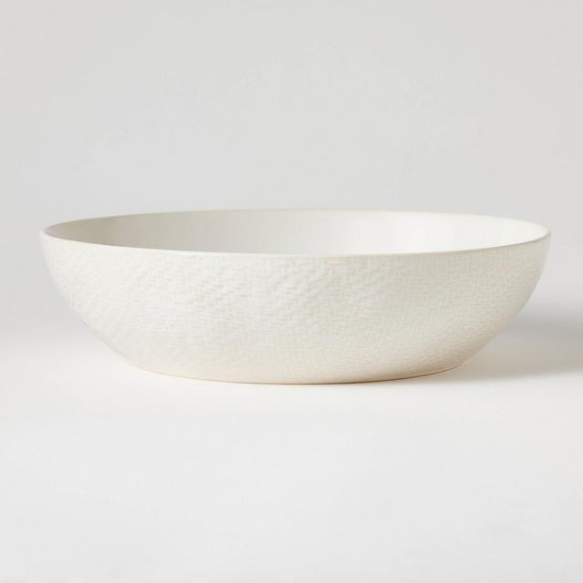 Stoneware Ceramic Round Serving Bowl Cream - Threshold™ designed with Studio McGee