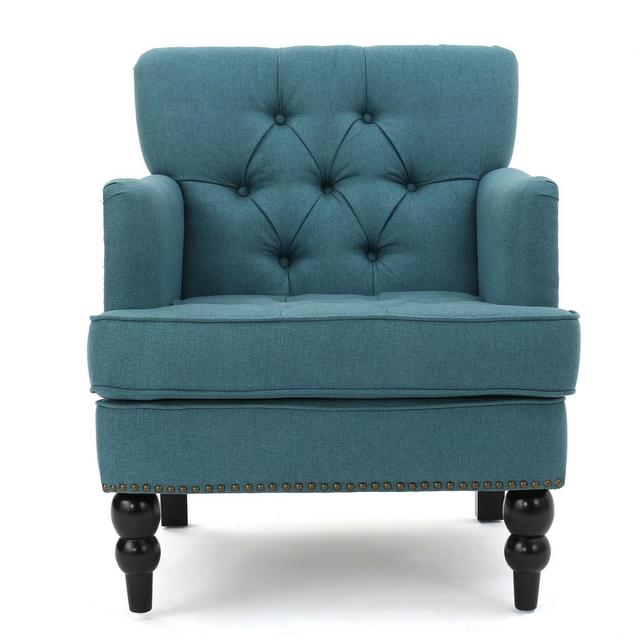 Malone Club Chair - Dark Teal - Christopher Knight Home