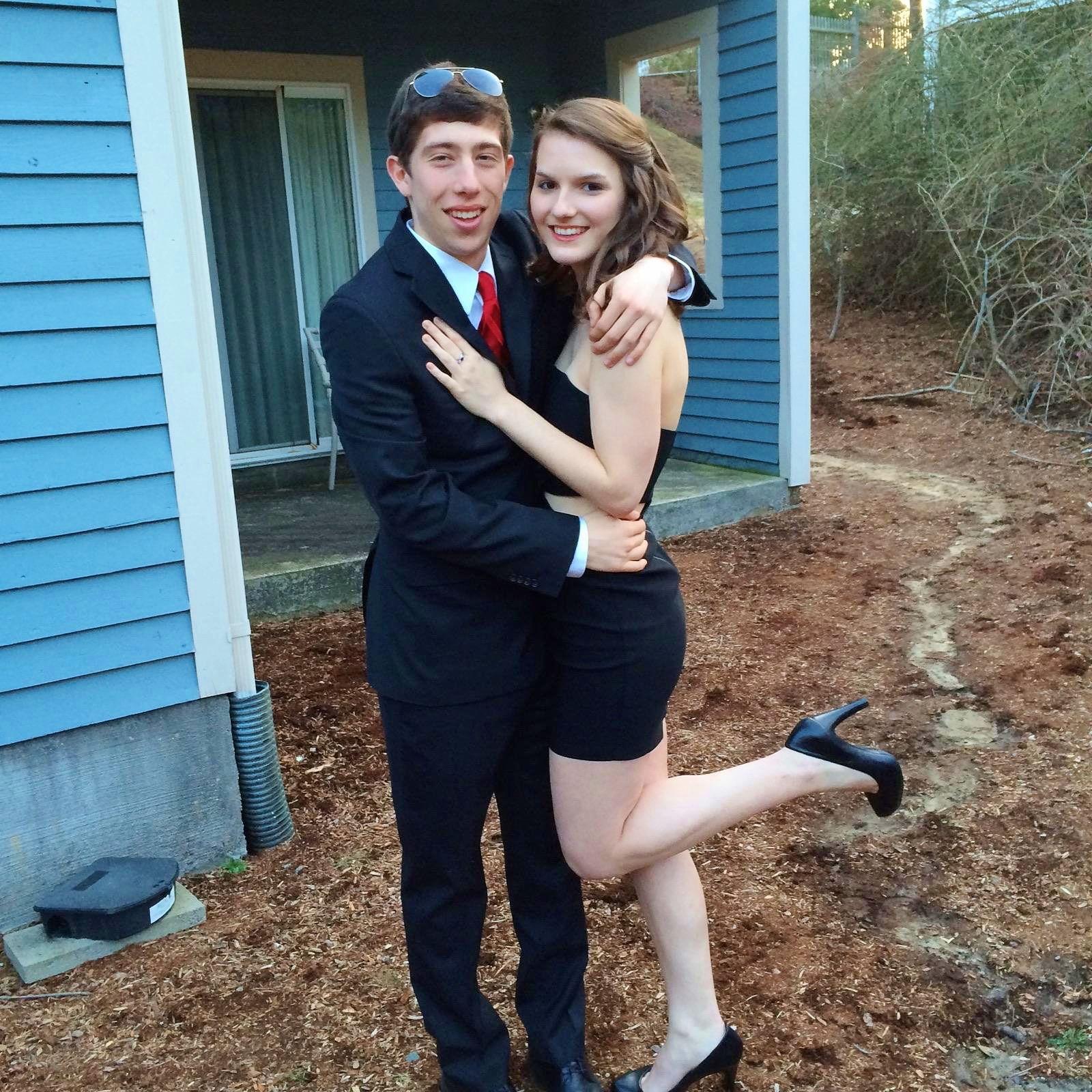A short-lived era: Kat visiting Bentley for AEPi events. Spring 2014.
