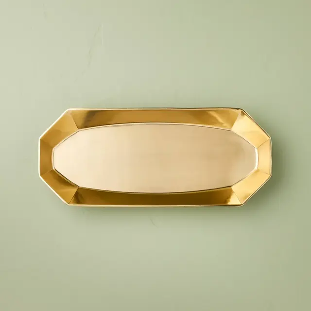 14" Brass Cast Tray - Hearth & Hand™ with Magnolia