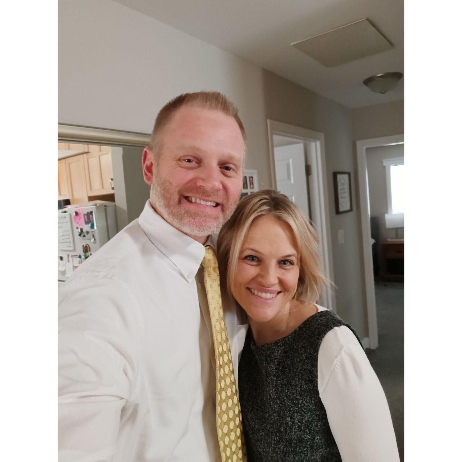 I think this is the first time we went to church together? Either way... church photo