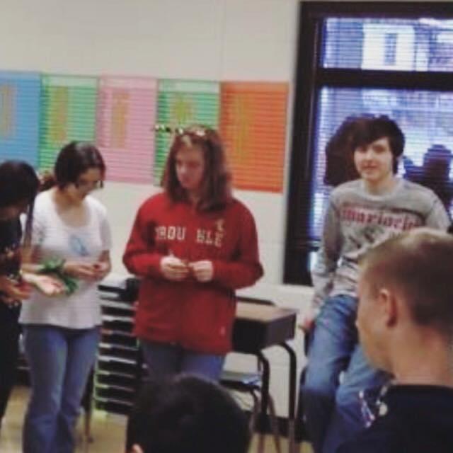 We were twelve years old in this pic, I was too shy to make my move yet, but had such a big crush on Trev!