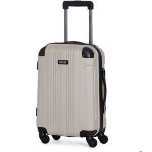 Kenneth Cole REACTION Out of Bounds Lightweight Hardshell 4-Wheel Spinner Luggage, Mushroom, 20-Inch Carry On