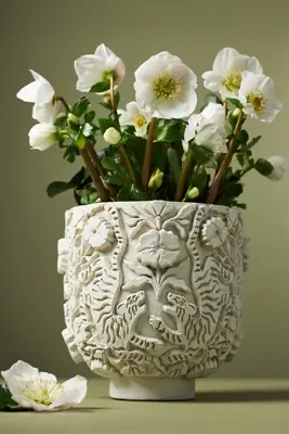 Marisol Cement Textured Pot