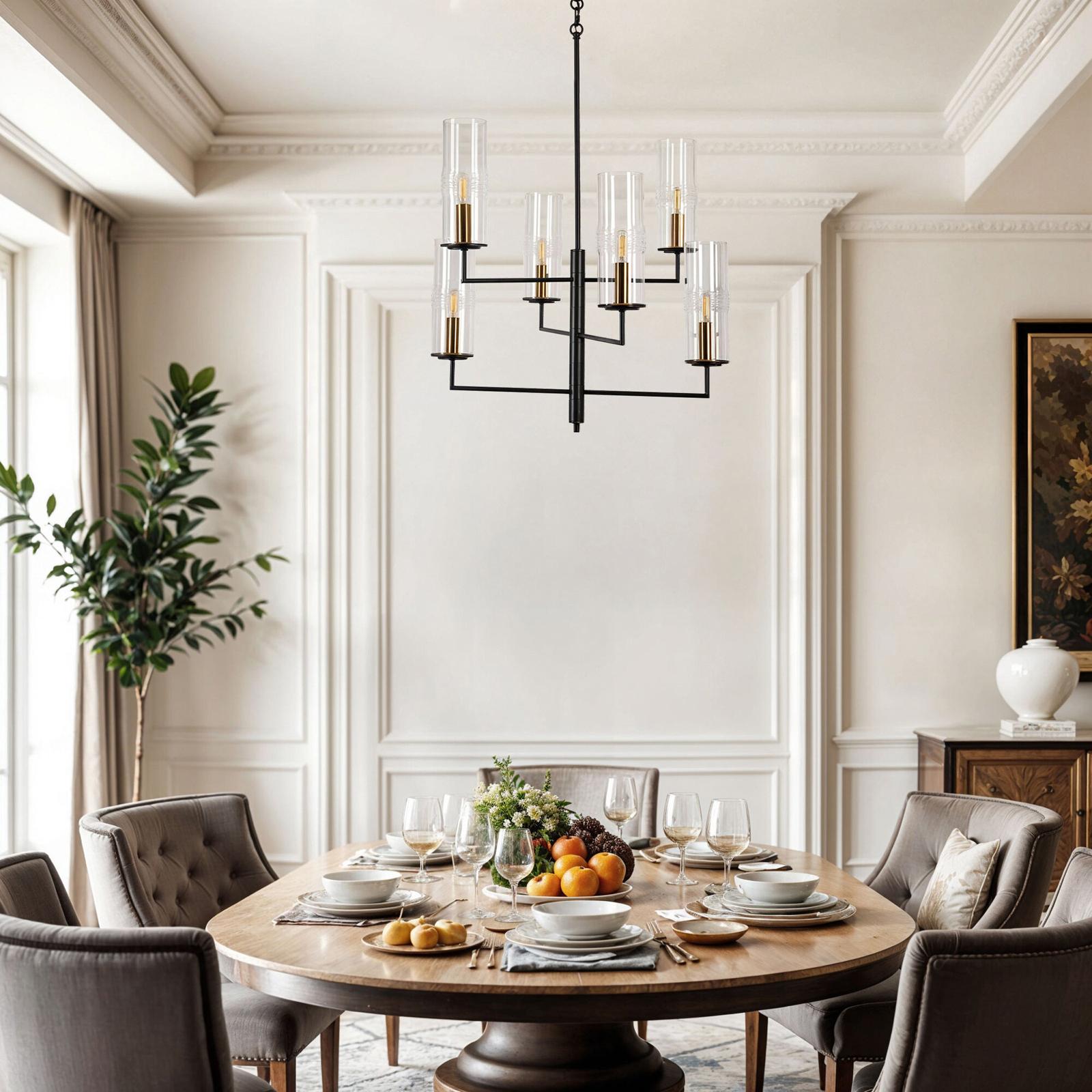 照明　FYC06PCLD1 Lucidity Lights, Caulford 6-Light Chandelier | Zola