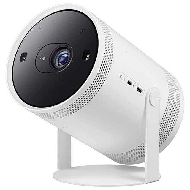 SAMSUNG 30”- 100” The Freestyle Smart Portable Projector, FHD, HDR, Indoor/Outdoor Home Use, Big Screen Experience, 360 Sound, SP-LSP3BLAXZA, 2022 Model