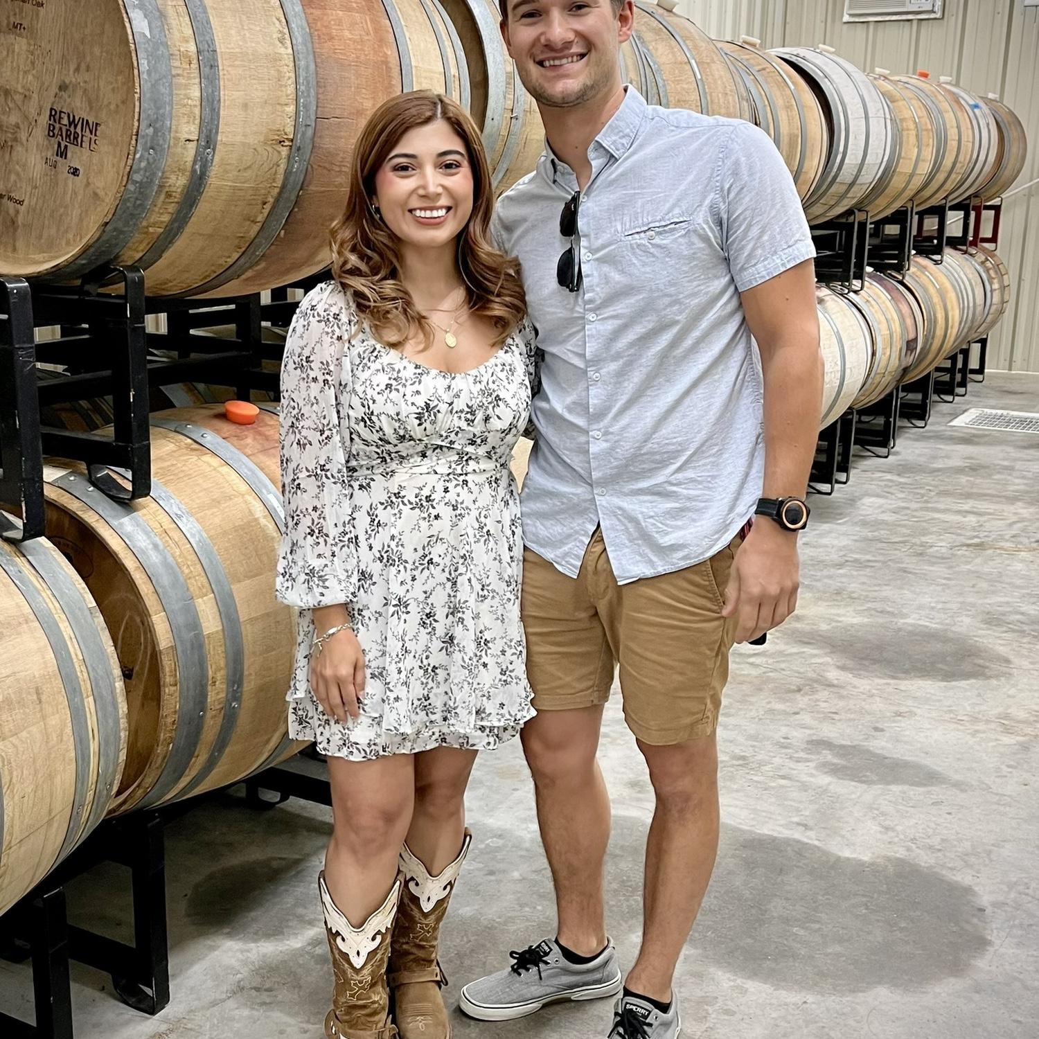 Our first Birthday Date at a local winery.