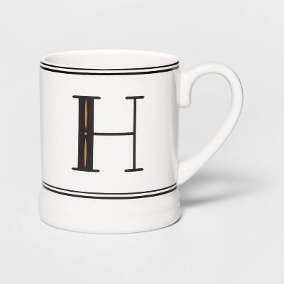 16oz Stoneware Monogram Mug - Threshold™