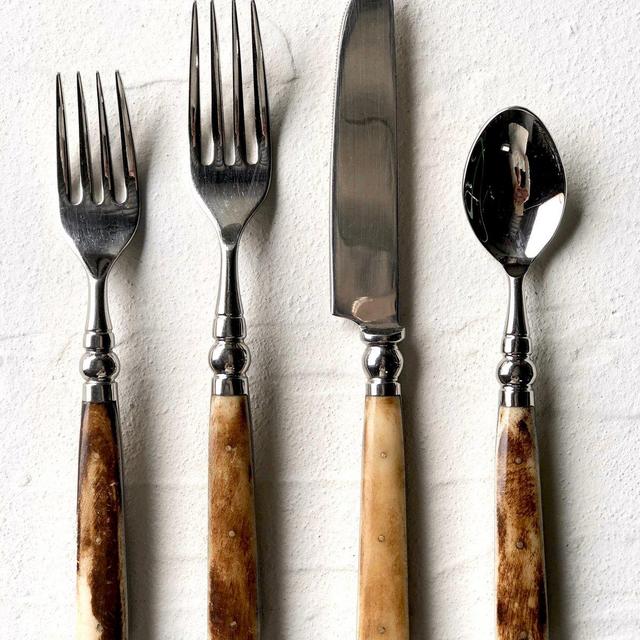Historic Aspen Horn Flatware - 16 piece set - vintage