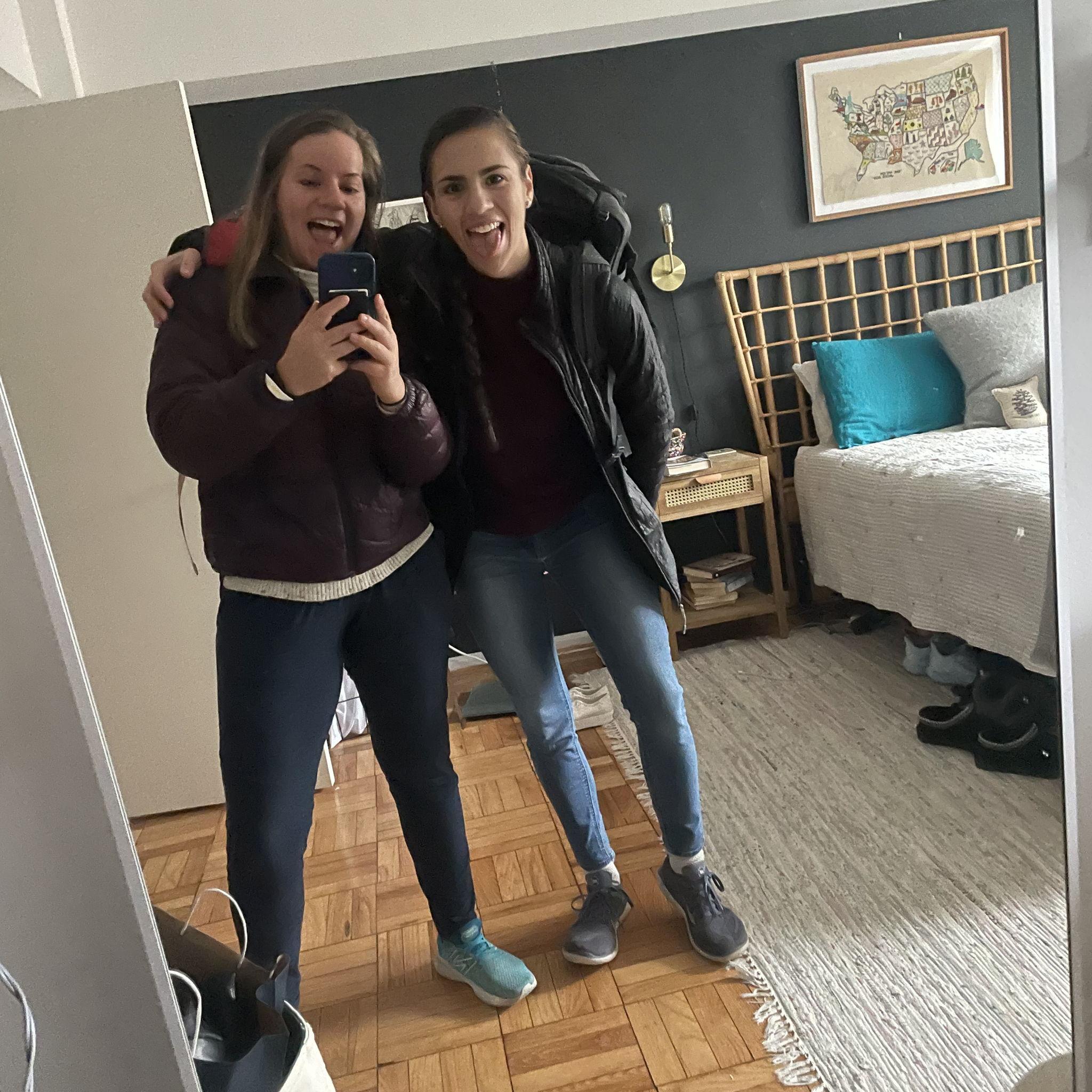 Fit check in Maddie Heller's mirror in DC (thank you for the warm hospitality Maddie!!)