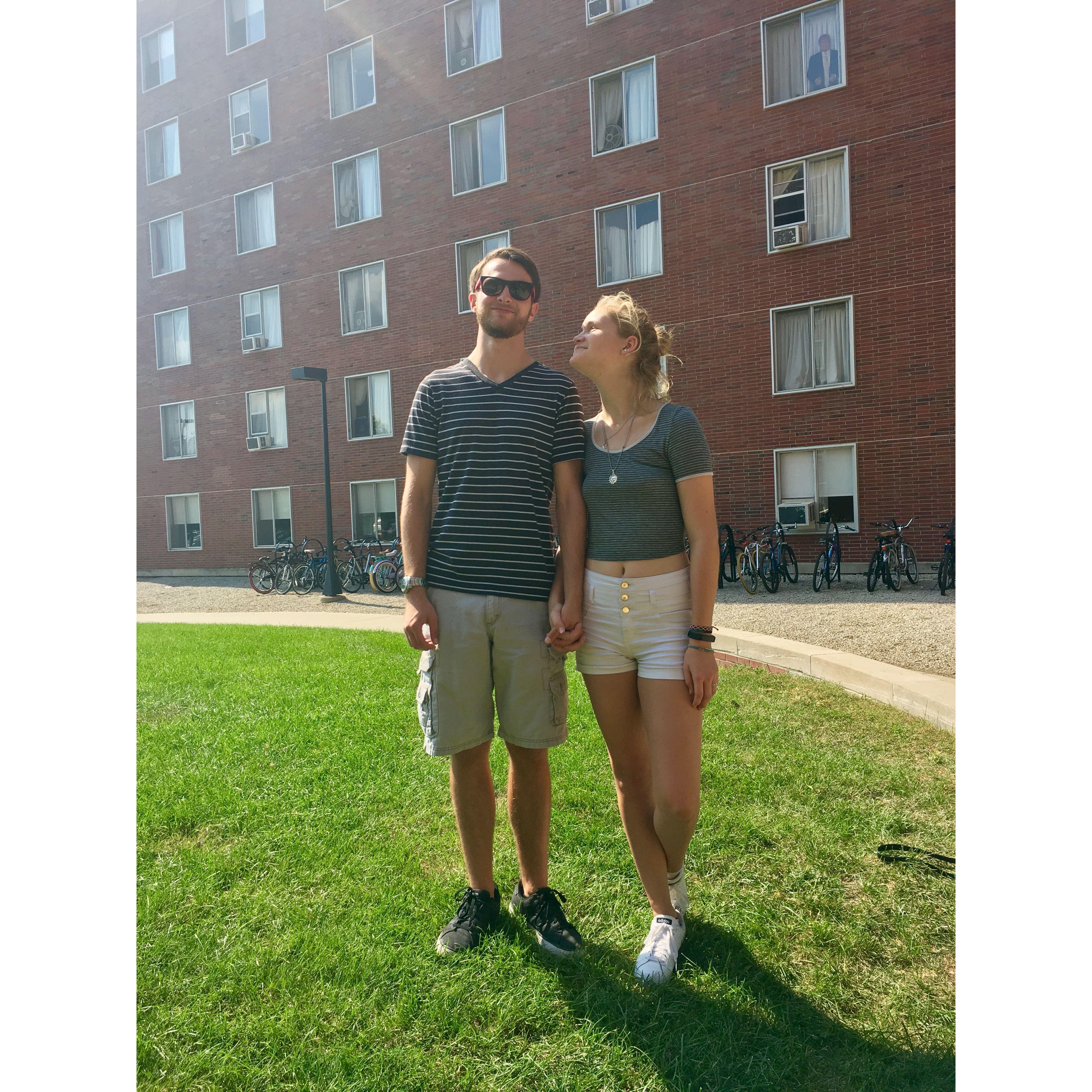 one of many visits to Ball State to see Emily! 2017