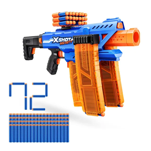 XSHOT Insanity Motorized Clip Mania Blaster by ZURU