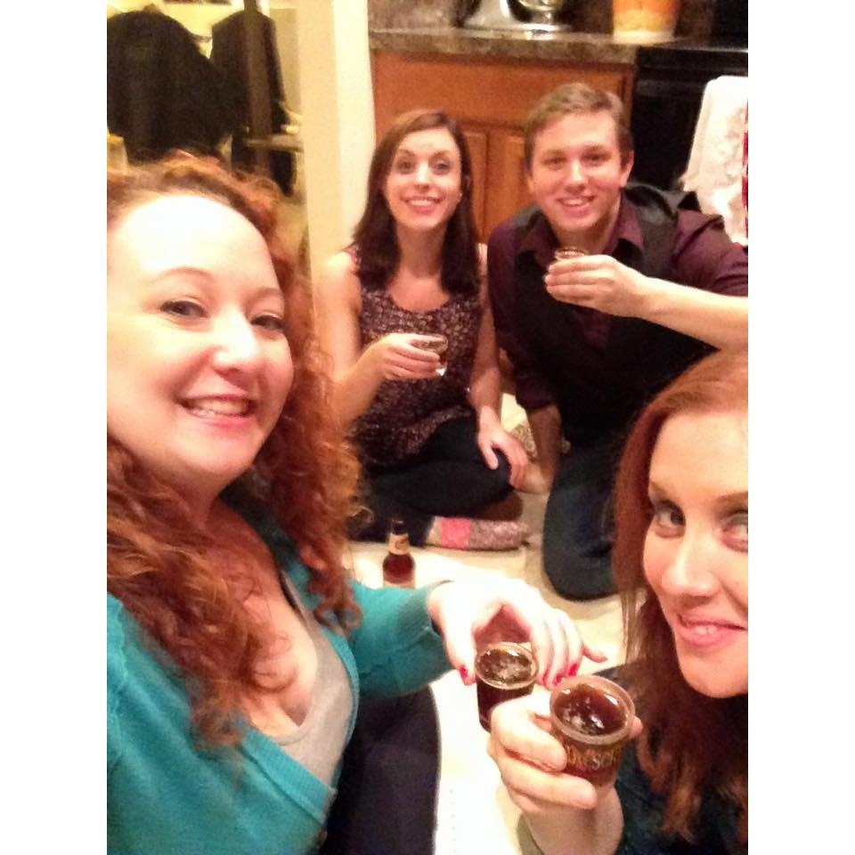 Our first "Power Hour" together. Cheers to Motown music!