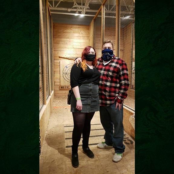 First time axe throwing!