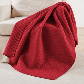 Cross Stitch Quilted Throw