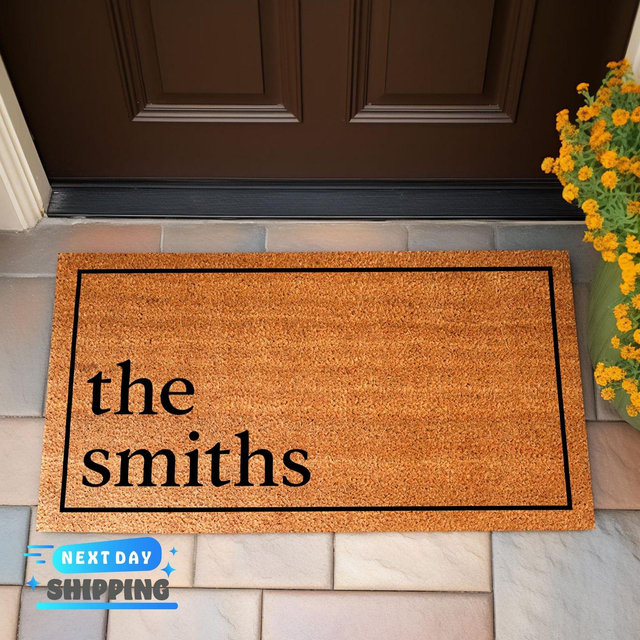 Personalized Family Doormat, Wedding Gift for Couples, Personalized Welcome Doormat, Custom Gift, Outdoor Mat, Family Gift, Couple Gift