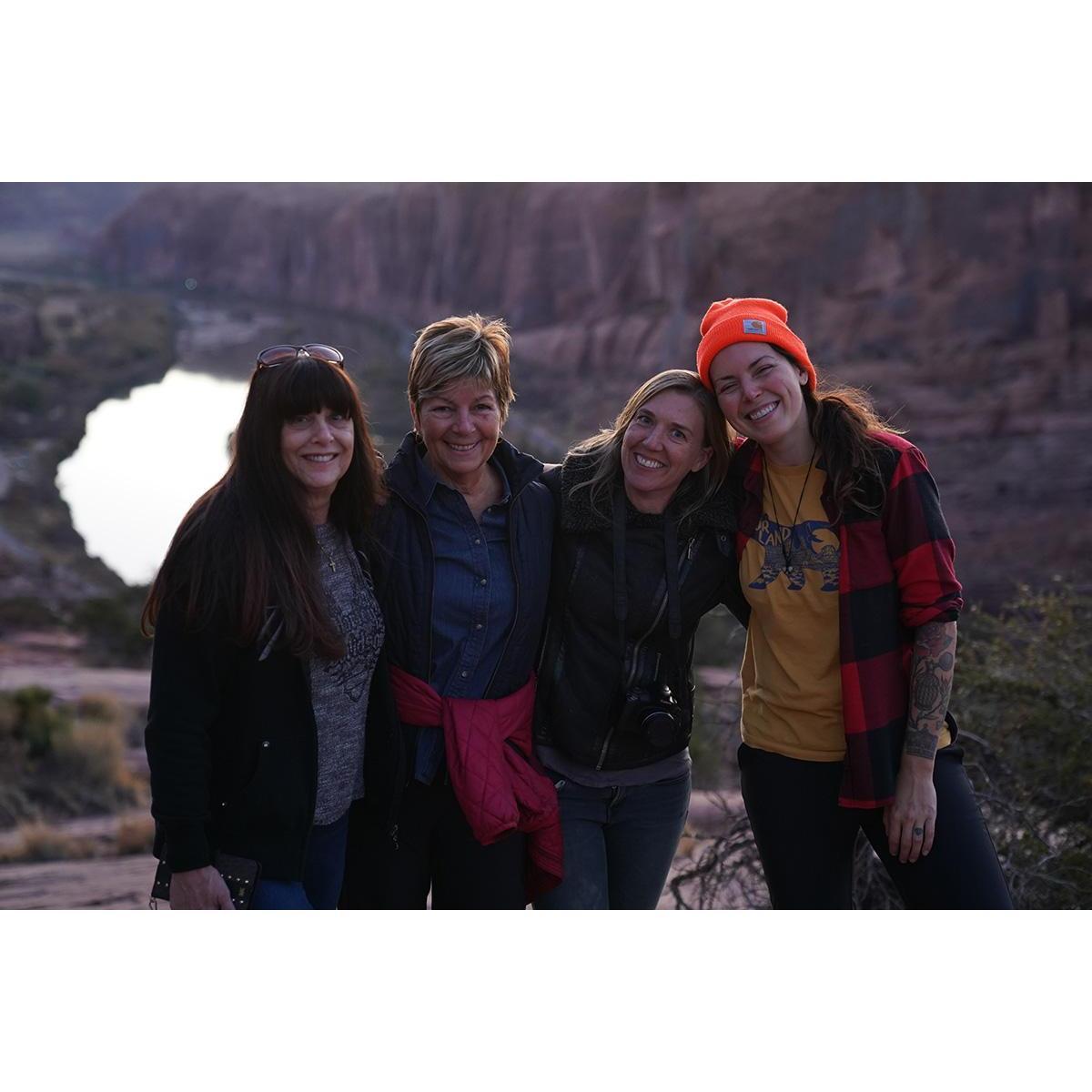 Moms and Liv in Moab.