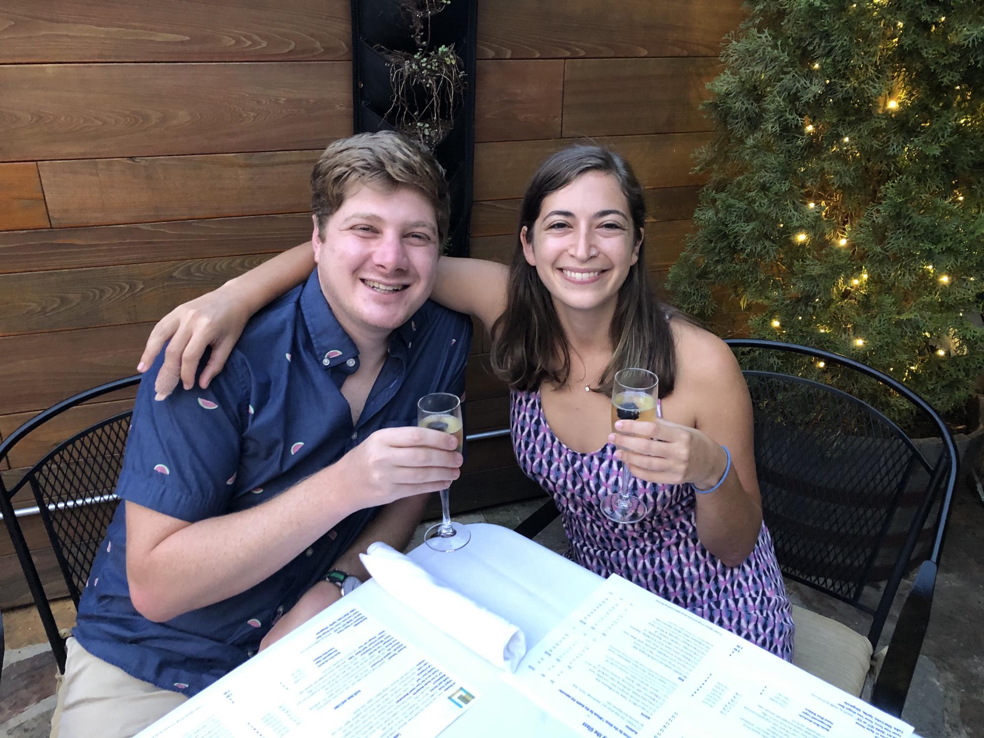 Celebrating our 1 year anniversary in Asheville!