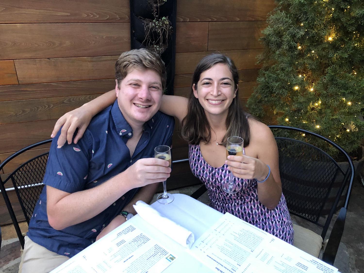 Celebrating our 1 year anniversary in Asheville!