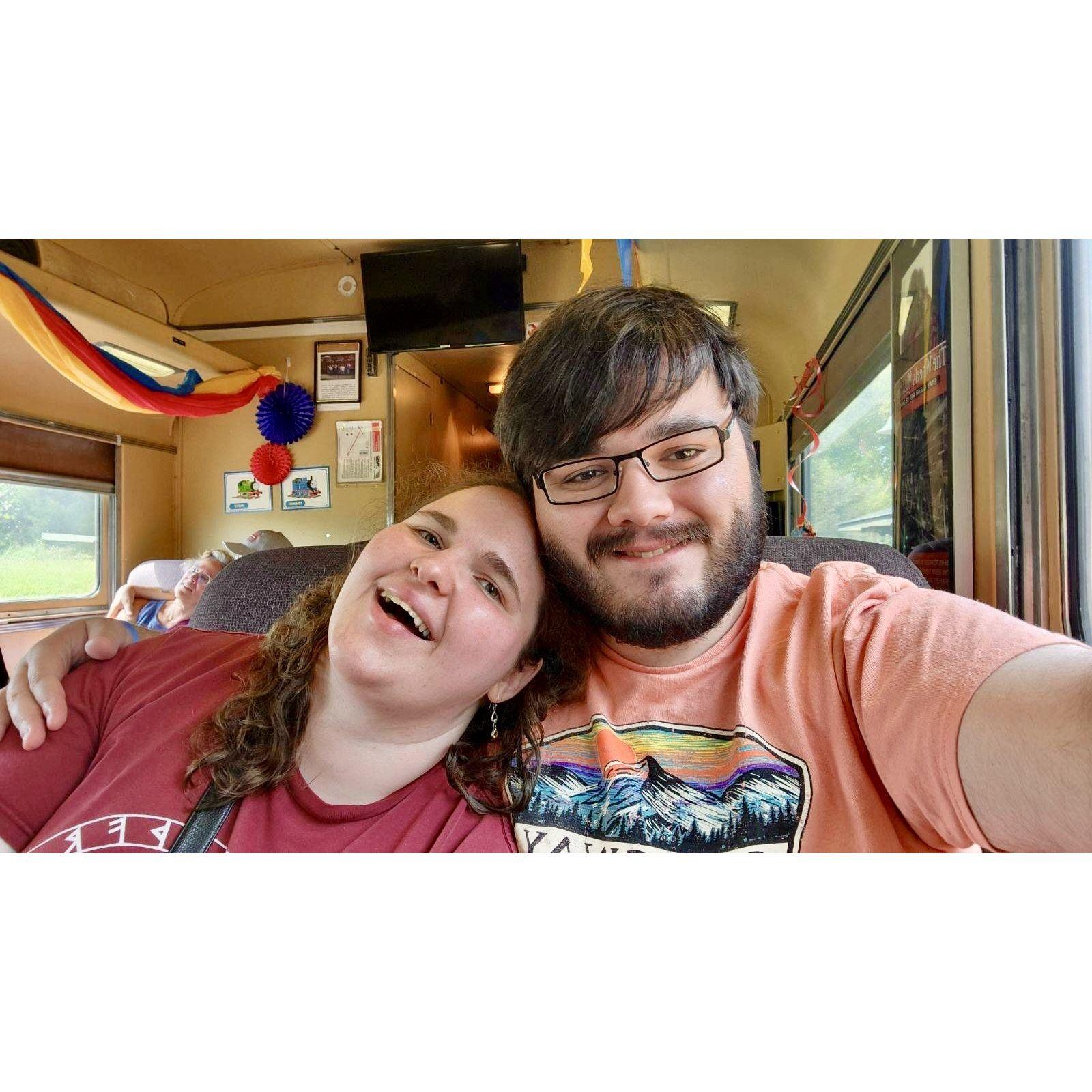 At the train museum!