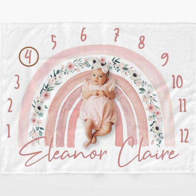 Baby Monthly Milestone Blanket