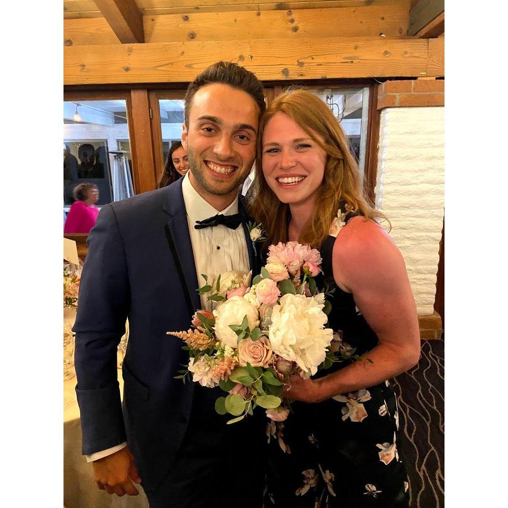 Katrina caught the bouquet at a friend's wedding in July, 2021. The rest is history.