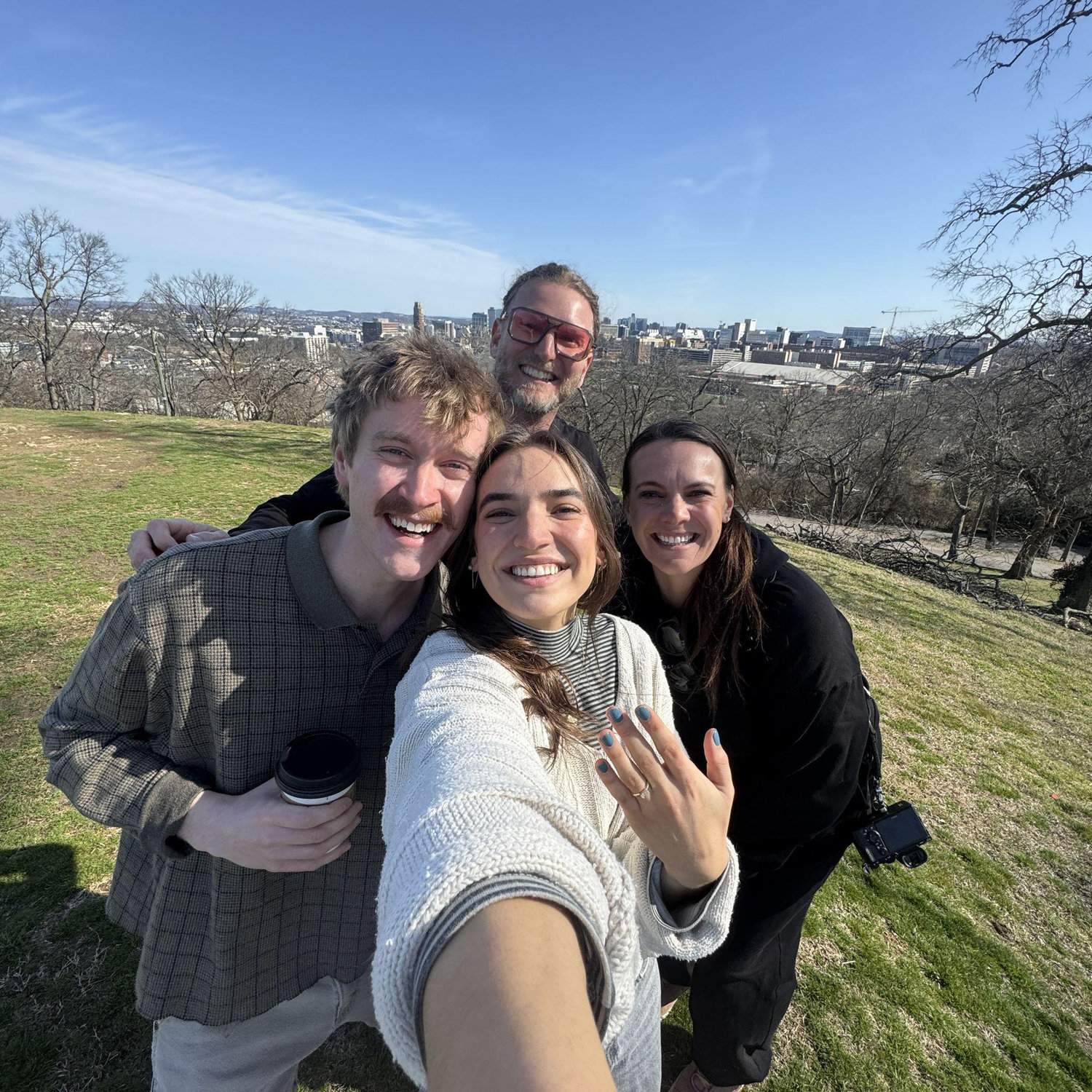 Sweet friends of Blake's who helped capture the proposal!