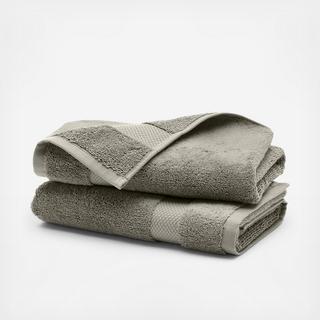 Plush Organic Hand Towel, Set of 2