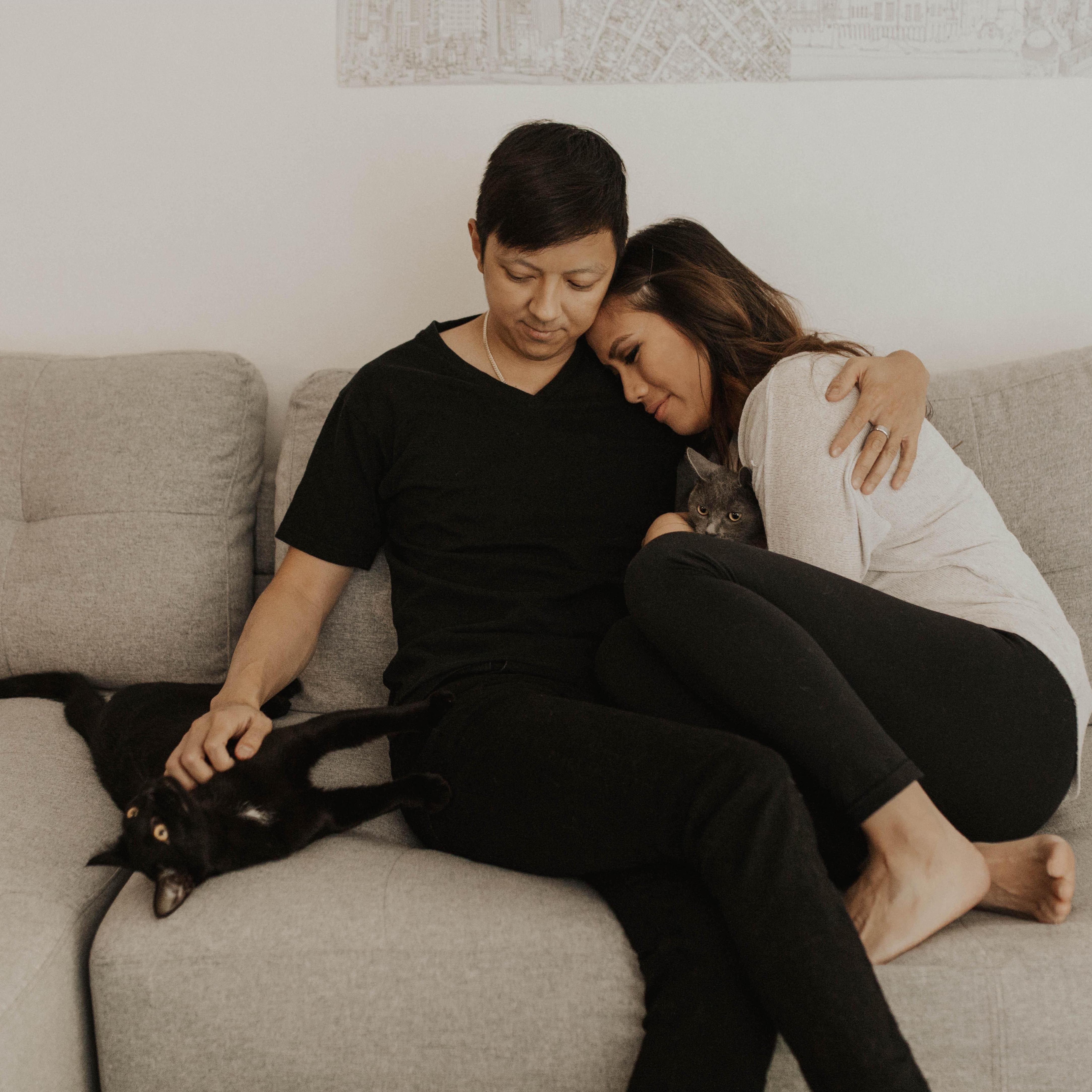 Us on a lazy Caturday.