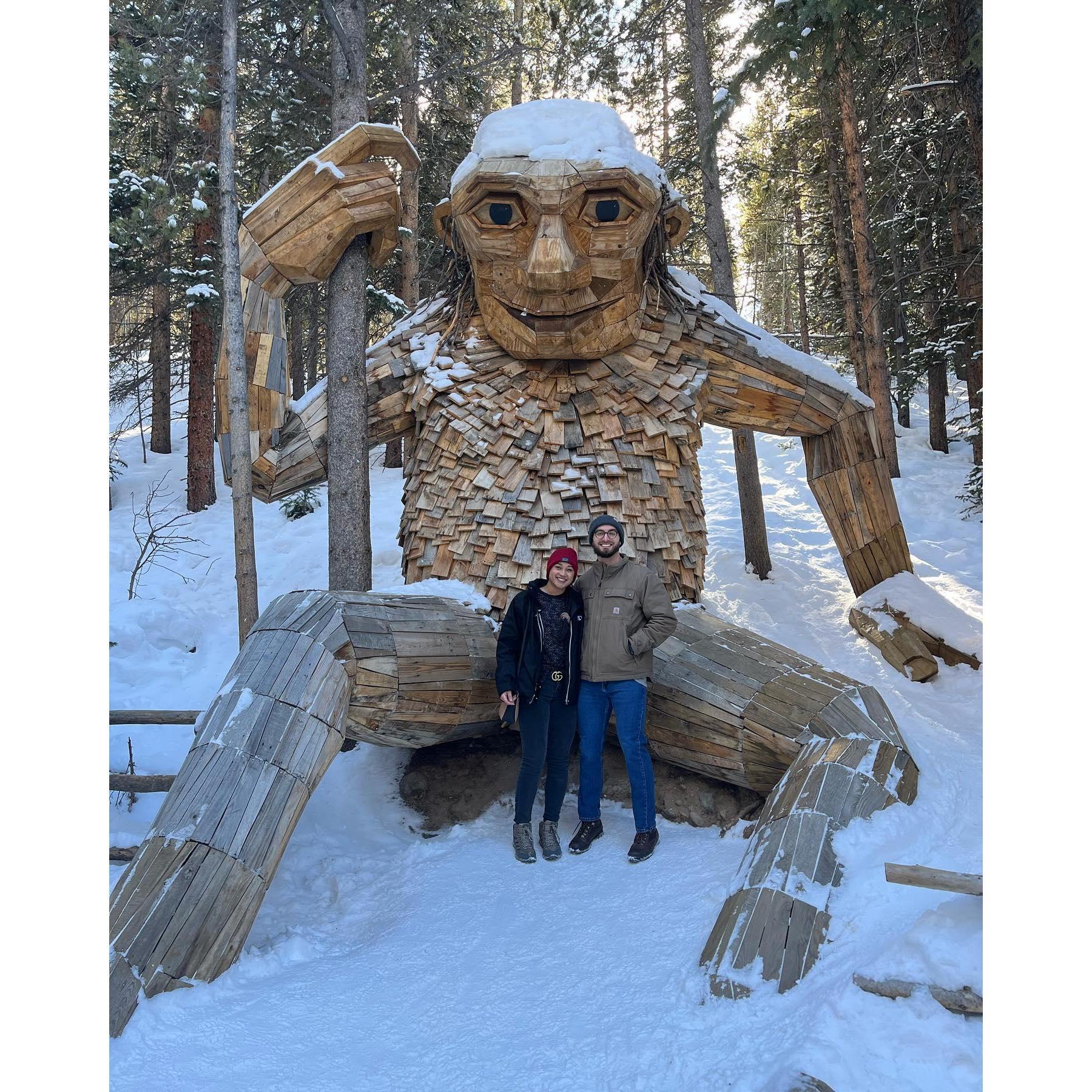 Paid our toll to the troll in Breckenridge, CO