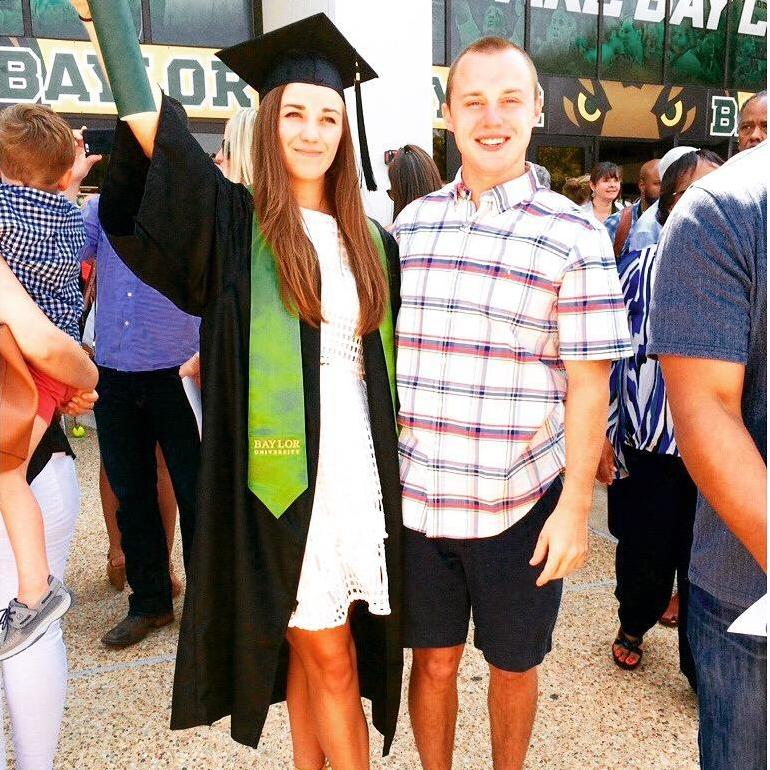 Kendall's graduation from Baylor University, 2015.