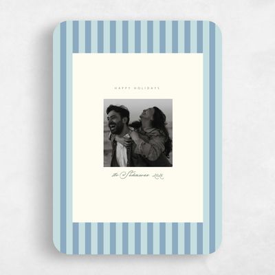 Blue Rounded Holiday Card - Highgate