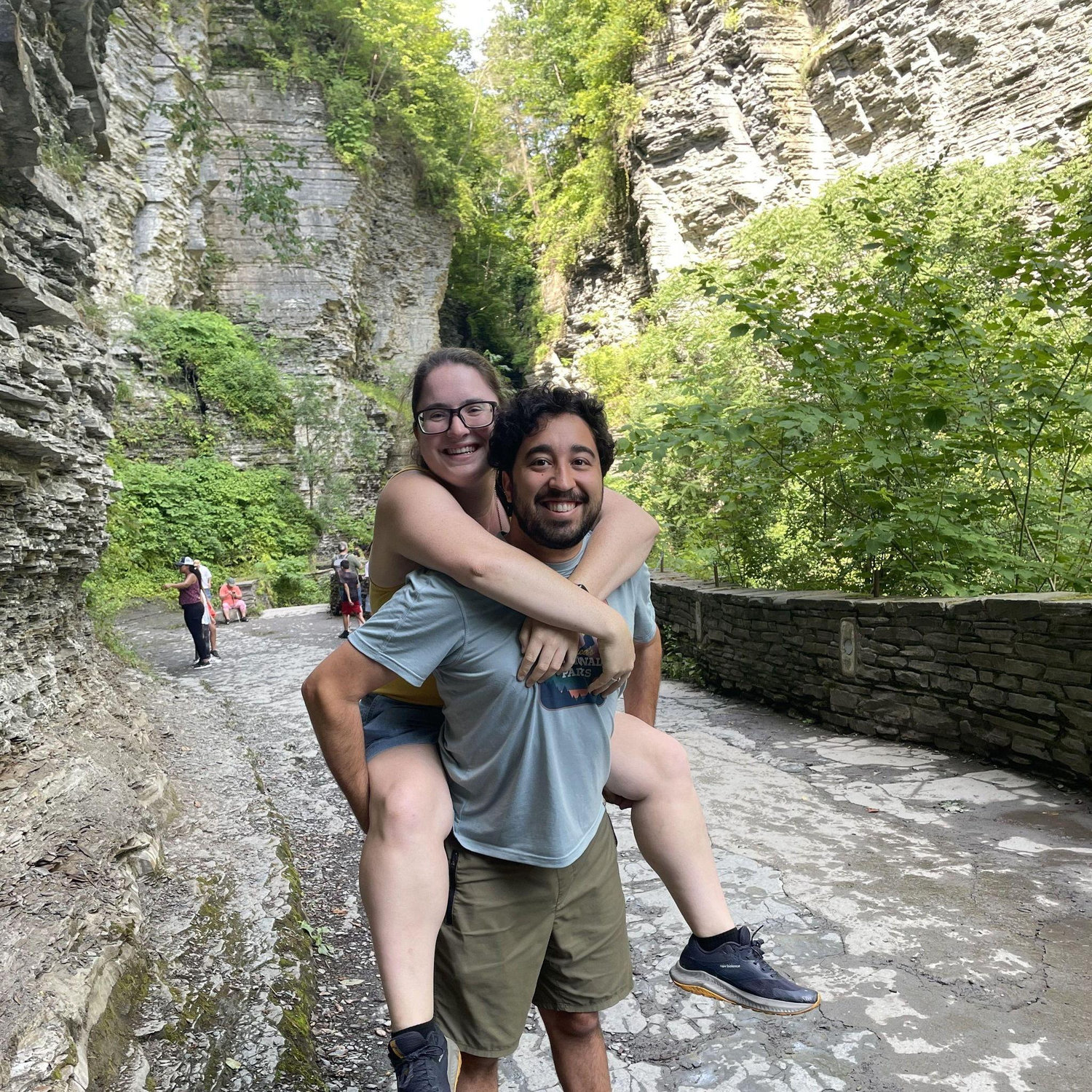 We surprised Sara's dad by joining her parents on their camping trip to Watkins Glen in New York. Sara's mom was in on it and helped plan an amazing trip with lots of hiking and only one tornado.