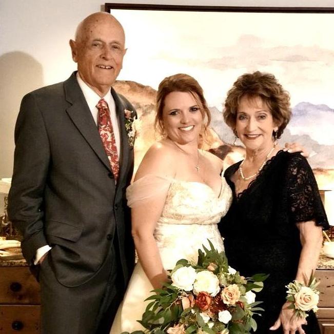 The Bride, her aunt, Victoria Pierscinski, and Carson Watson