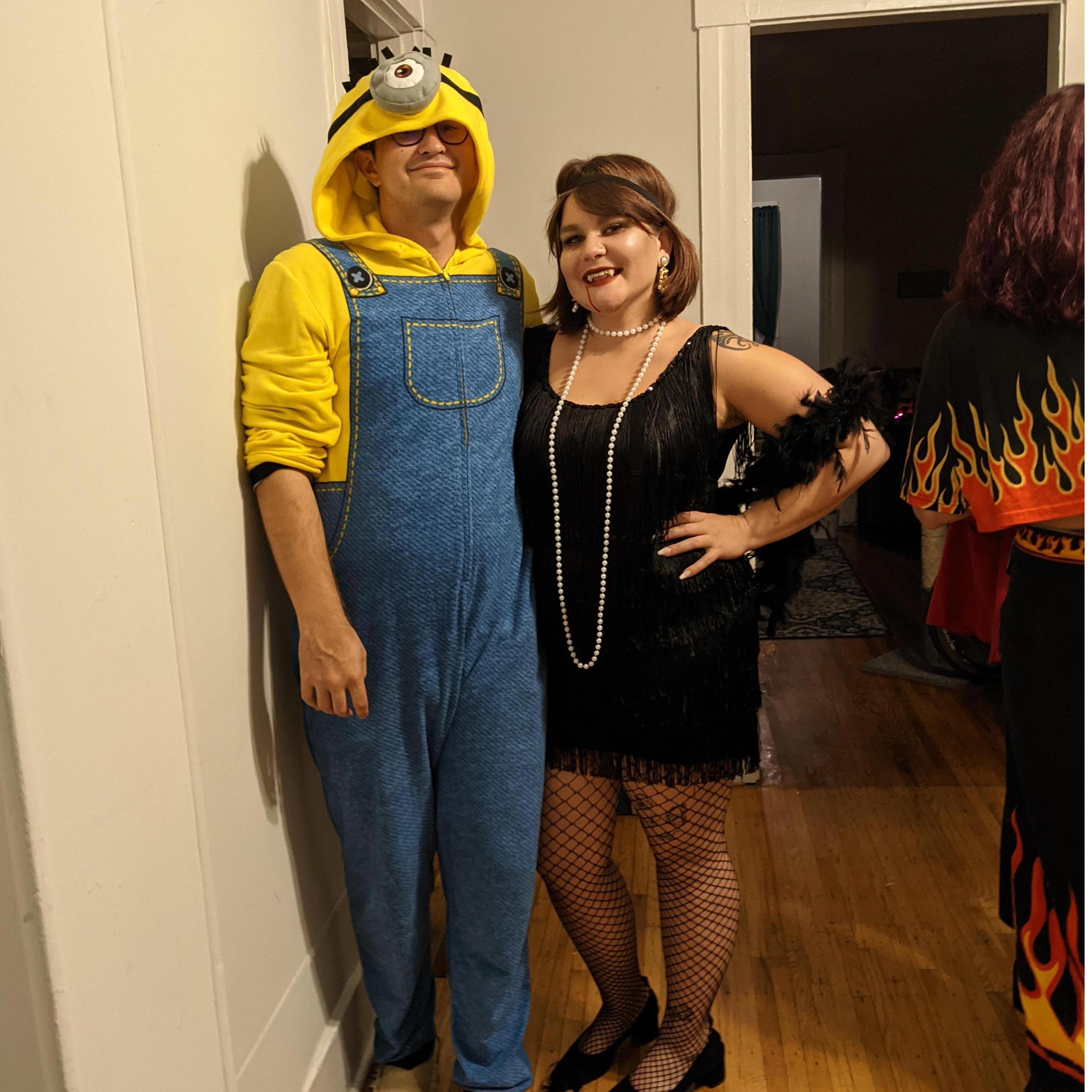 Yes, Brad was a minion for Halloween.