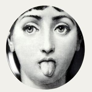 Fornasetti Tema E Variazioni n. 82 Tongue Out Wall Plate