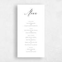 White Wedding Menu - Seville