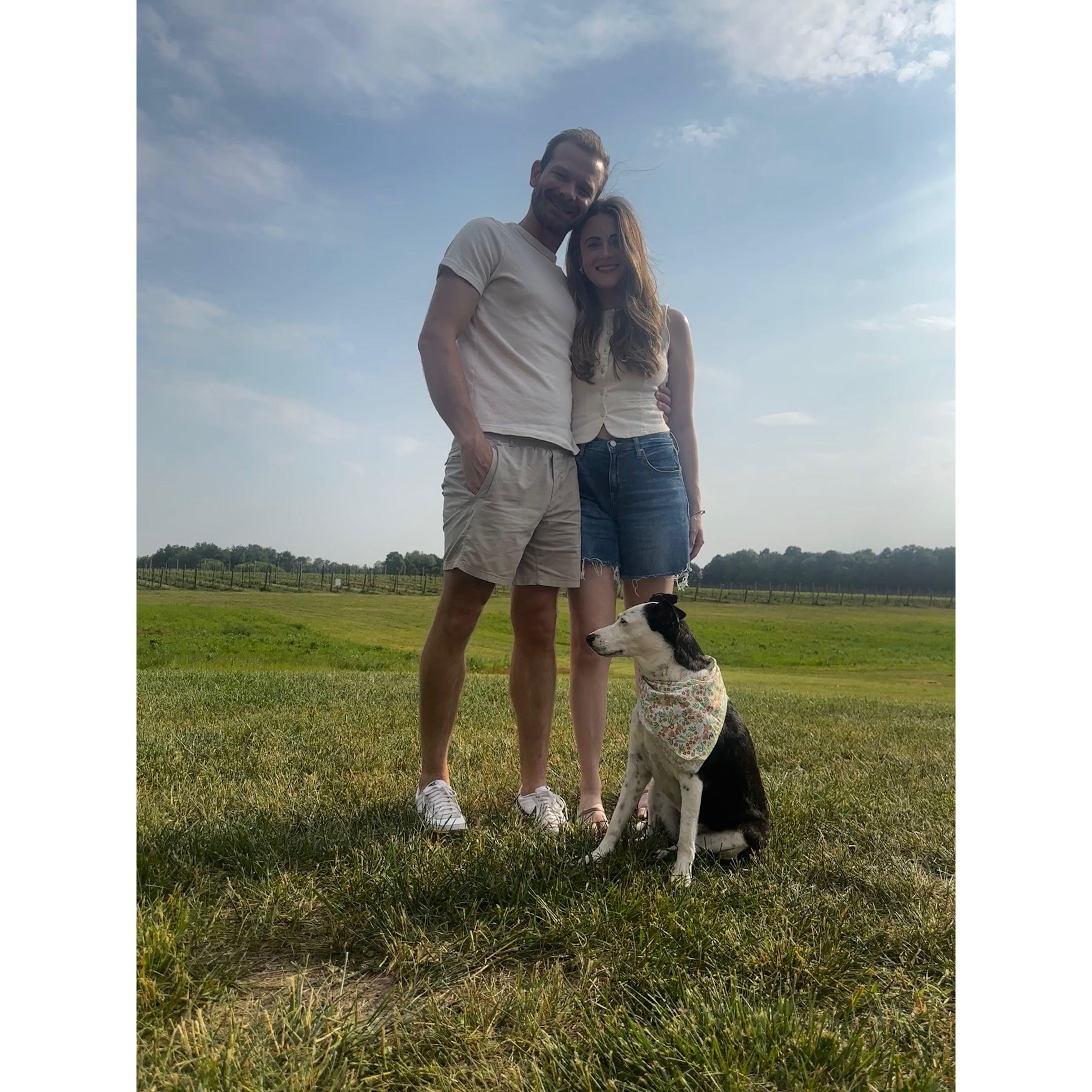 Enjoying our favorite winery in Michigan.
