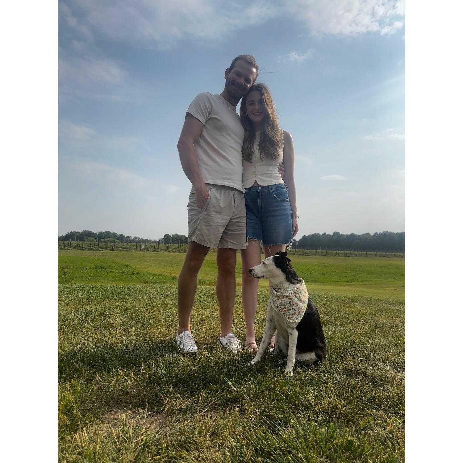 Enjoying our favorite winery in Michigan.