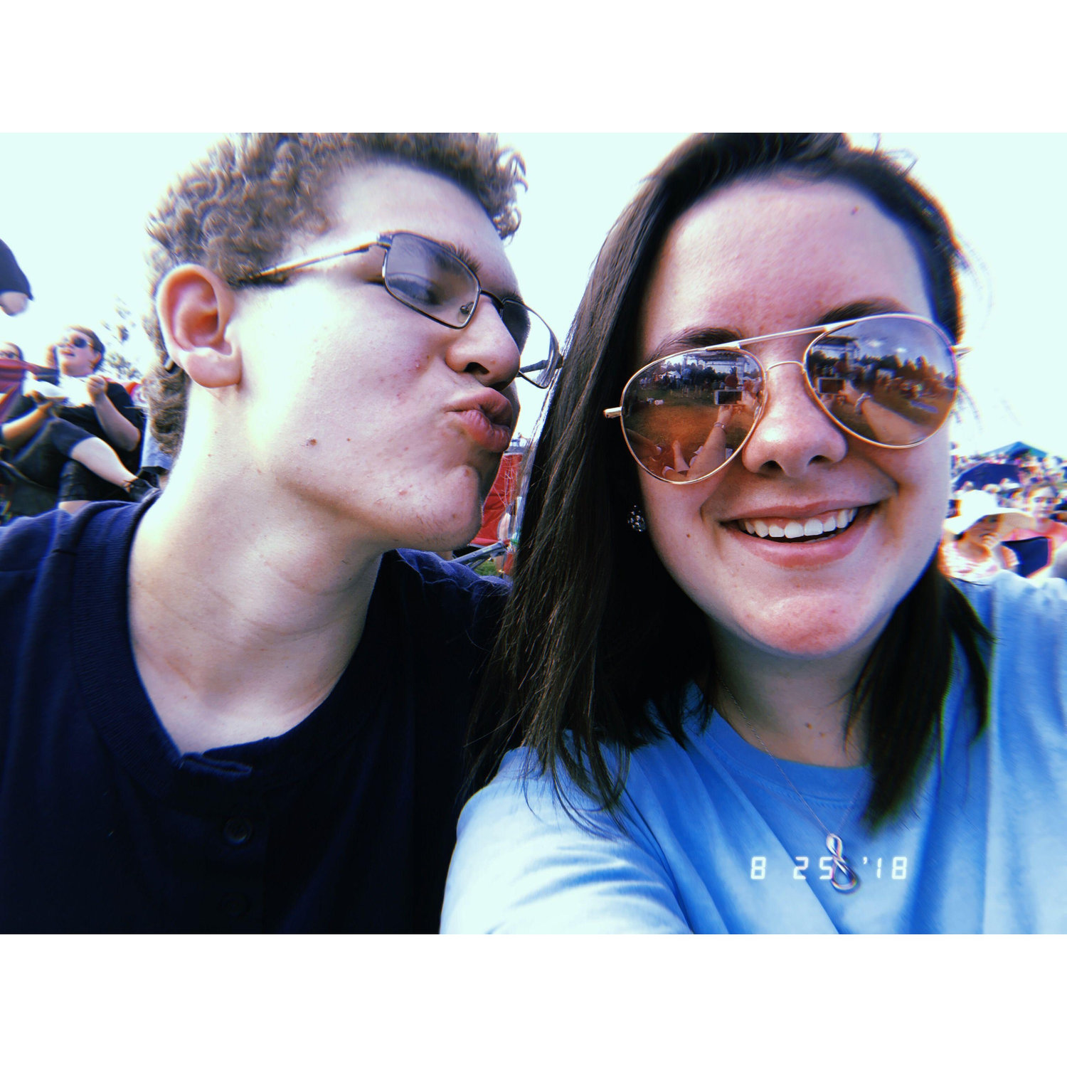 One of our favorite of our early silly selfies