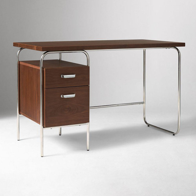 Emma Chamberlain 48" Storage Desk, Dark Walnut